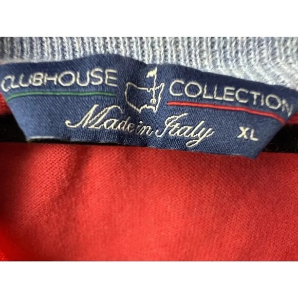 Master's Clubhouse Collection Golf Sweater Vest XL Made in Italy Cashmere Blend - Picture 2 of 11